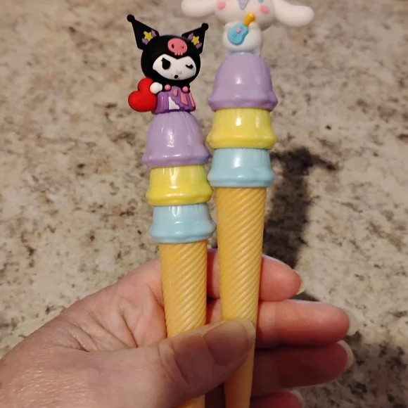 Cute Character INK PENS with Purple and Yellow Accents - Picture 5 of 6